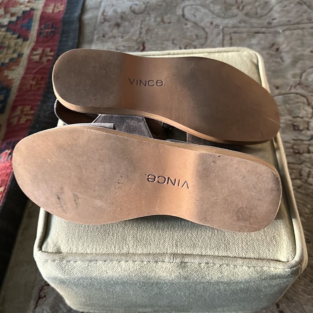 Vince grey suede/ leather sandals - Picture 8 of 8